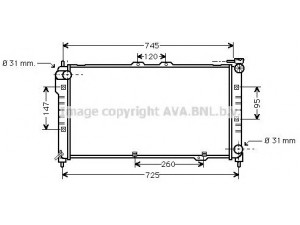 AVA QUALITY COOLING MZ2101 radiatorius, variklio aušinimas 
 Aušinimo sistema -> Radiatorius/alyvos aušintuvas -> Radiatorius/dalys
BPL715200