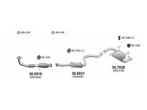 ASSO ART3472 išmetimo sistema 
 Išmetimo sistema -> Išmetimo sistema, visa