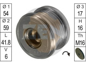 ERA 219054 laisvos eigos sankaba, kint. sr. generatorius 
 Diržinė pavara -> Laisvos eigos sankaba, kint. sr. generatorius
77363468
