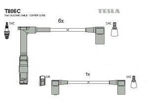 TESLA T806C uždegimo laido komplektas 
 Kibirkšties / kaitinamasis uždegimas -> Uždegimo laidai/jungtys