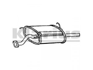 KLARIUS RR300D galinis duslintuvas 
 Išmetimo sistema -> Duslintuvas
GEX33612, GEX33695, WCG102740, GEX33612