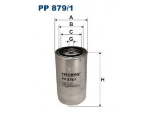 FILTRON PP879/1 kuro filtras
8107716, F67580, 1907539, 1908547