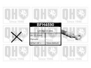 QUINTON HAZELL BFH4590 stabdžių žarnelė 
 Stabdžių sistema -> Stabdžių žarnelės
FBH 6550, GBH 243, MEL 56901L