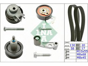 INA 530 0089 10 paskirstymo diržo komplektas 
 Techninės priežiūros dalys -> Papildomas remontas
036 198 119 A, 036 198 119 C, 036 198 119 E