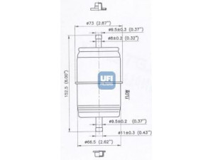 UFI 31.666.00 kuro filtras 
 Techninės priežiūros dalys -> Papildomas remontas
8933000076, 25055419