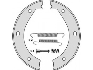 MGA M685R stabdžių trinkelių komplektas, stovėjimo stabdis 
 Stabdžių sistema -> Rankinis stabdys
34411121512, 34411155523, 34411159468