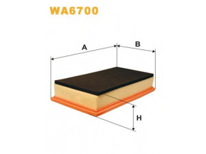WIX FILTERS WA6700 oro filtras 
 Techninės priežiūros dalys -> Techninės priežiūros intervalai
46794403