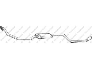 BOSAL 291-659 priekinis duslintuvas 
 Išmetimo sistema -> Duslintuvas
9604.1781