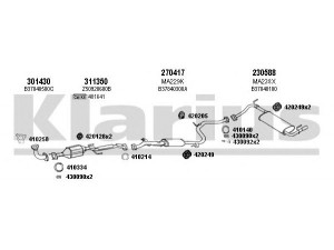KLARIUS 570146E išmetimo sistema 
 Išmetimo sistema -> Išmetimo sistema, visa