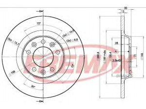 FREMAX BD-4609 stabdžių diskas 
 Dviratė transporto priemonės -> Stabdžių sistema -> Stabdžių diskai / priedai
4246.P9