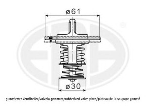 ERA 350370 termostatas, aušinimo skystis 
 Aušinimo sistema -> Termostatas/tarpiklis -> Thermostat
90916-03097, 90916-03118, 25500-3C100