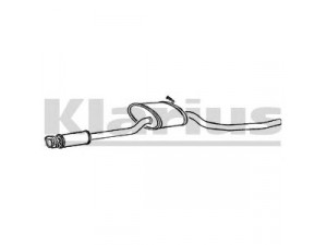 KLARIUS FD675L vidurinis duslintuvas 
 Išmetimo sistema -> Duslintuvas
5019352, 5020697, 5023340, 6118538
