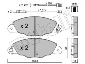 METELLI 22-0334-0 stabdžių trinkelių rinkinys, diskinis stabdys 
 Techninės priežiūros dalys -> Papildomas remontas
4251.45, 4252.11, 4253.01