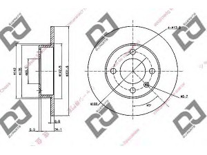 DJ PARTS BD1849 stabdžių diskas 
 Stabdžių sistema -> Diskinis stabdys -> Stabdžių diskas
6N0615601A, 6N0615601B