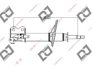 DJ PARTS DS1000GS amortizatorius 
 Pakaba -> Amortizatorius
4851010210, 4851010211, 4851010220