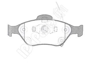 IPS Parts IBD-1288 stabdžių trinkelių rinkinys, diskinis stabdys 
 Techninės priežiūros dalys -> Papildomas remontas
04465-0D050