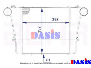 AKS DASIS 078001N tarpinis suslėgto oro aušintuvas, kompresorius
14461D6300