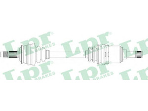LPR DS20083 kardaninis velenas 
 Ratų pavara -> Kardaninis velenas
46476612, 7721633, 77216333