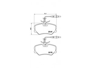 BREMBO P 61 050 stabdžių trinkelių rinkinys, diskinis stabdys 
 Techninės priežiūros dalys -> Papildomas remontas
425107, 95666894, E172009, 425107