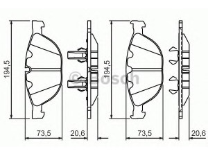 BOSCH 0 986 494 349 stabdžių trinkelių rinkinys, diskinis stabdys 
 Techninės priežiūros dalys -> Papildomas remontas
34 11 0 300 361, 34 11 2 283 365
