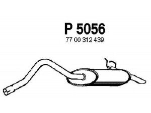 FENNO P5056 galinis duslintuvas 
 Išmetimo sistema -> Duslintuvas
7700312439