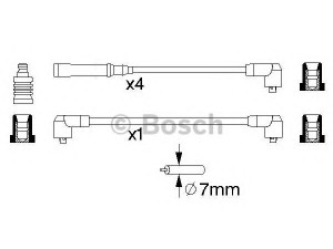 BOSCH 0 986 356 720 uždegimo laido komplektas 
 Kibirkšties / kaitinamasis uždegimas -> Uždegimo laidai/jungtys