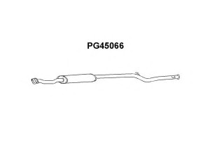 VENEPORTE PG45066 vidurinis duslintuvas 
 Išmetimo sistema -> Duslintuvas
171768, 171779, 172897