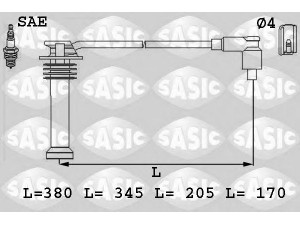 SASIC 9286031 uždegimo laido komplektas