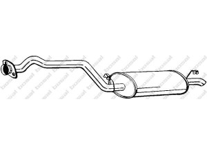 BOSAL 282-965 galinis duslintuvas 
 Išmetimo sistema -> Duslintuvas
ESR3196, ESR3538