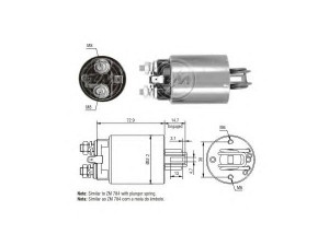 ERA 227116 solenoidinis jungiklis, starteris 
 Elektros įranga -> Starterio sistema -> Solenoidinis jungiklis
21145 7504, 21148 7004, 21149 7004