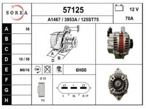 EAI 57125 kintamosios srovės generatorius
A5TA4291, 3140065D00, 3140077E20