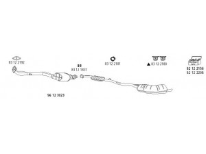 HJS BMW_129 išmetimo sistema 
 Išmetimo sistema -> Išmetimo sistema, visa
