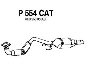 FENNO P554CAT katalizatoriaus keitiklis 
 Išmetimo sistema -> Katalizatoriaus keitiklis
BM91036H, 6K0253058QX, 6K0253058QX