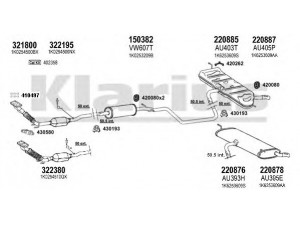 KLARIUS 940717E išmetimo sistema 
 Išmetimo sistema -> Išmetimo sistema, visa