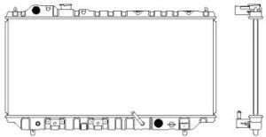 SAKURA  Automotive 1160-0109 radiatorius, variklio aušinimas