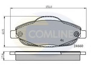 COMLINE CBP01765 stabdžių trinkelių rinkinys, diskinis stabdys 
 Techninės priežiūros dalys -> Papildomas remontas
425393, 425426, 425393, 425426