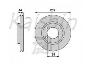 KAISHIN CBR257 stabdžių diskas 
 Stabdžių sistema -> Diskinis stabdys -> Stabdžių diskas
34211503070, 34216774987, SDB101150