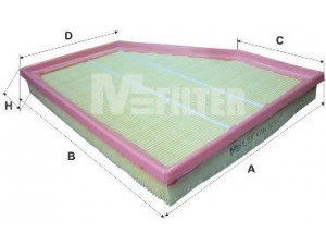MFILTER K 791 oro filtras 
 Techninės priežiūros dalys -> Techninės priežiūros intervalai
13 71 7 793 647