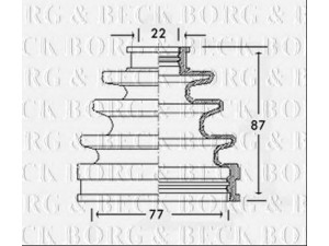 BORG & BECK BCB2298 gofruotoji membrana, kardaninis velenas 
 Ratų pavara -> Gofruotoji membrana