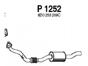 FENNO P1252 vidurinis duslintuvas 
 Išmetimo sistema -> Duslintuvas
8D0253209C