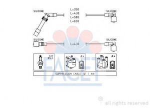 FACET 4.9529 uždegimo laido komplektas 
 Kibirkšties / kaitinamasis uždegimas -> Uždegimo laidai/jungtys
16 12 606, 16 12 607, 16 12 639