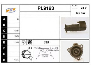 SNRA PL9183 starteris