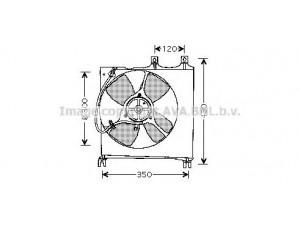 AVA QUALITY COOLING MZ7508 ventiliatorius, radiatoriaus