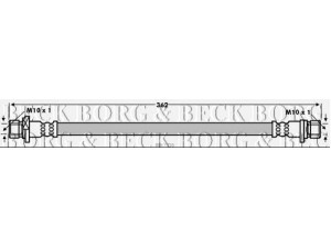 BORG & BECK BBH7756 stabdžių žarnelė 
 Stabdžių sistema -> Stabdžių žarnelės
01468-SAA-J50