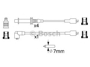 BOSCH 0 986 356 769 uždegimo laido komplektas 
 Kibirkšties / kaitinamasis uždegimas -> Uždegimo laidai/jungtys