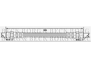 BORG & BECK BBH6053 stabdžių žarnelė 
 Stabdžių sistema -> Stabdžių žarnelės
3432 4050 542, 34321108135, 34321113183