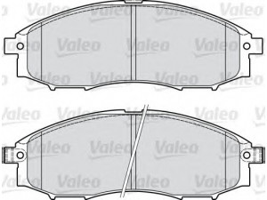 VALEO 598889 stabdžių trinkelių rinkinys, diskinis stabdys 
 Techninės priežiūros dalys -> Papildomas remontas
41060-VK190, 41060VK190, D1060-VK190
