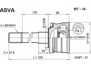 ASVA MT-14 jungčių komplektas, kardaninis velenas 
 Ratų pavara -> Sujungimai/komplektas
MB160653, MB160654, MB620255, MB620256