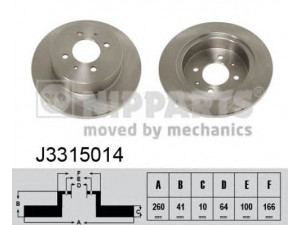 NIPPARTS J3315014 stabdžių diskas 
 Stabdžių sistema -> Diskinis stabdys -> Stabdžių diskas
MB699287, HB699287