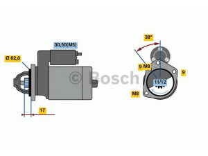 BOSCH 0 986 022 790 starteris 
 Elektros įranga -> Starterio sistema -> Starteris
5802 AA, 5802 EG, 5802 Z8, 5802 Z9